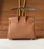 Designers Handbag Brand Purse 25 cm Tapis en cuir authentique entièrement fait à la main