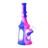 Printing 8inch Pogoda water pipe bongs hookahs pipes bong with GLASS BOWL silicone mini