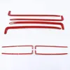 Red Car Front Mesh Grille Cover Dcoration Trim 4pcs For Dodge Charger 2015 UP Car Exterior Accessories