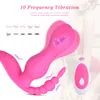 Bärbara dildo vibratorsexleksaker för kvinnor anal vibrator vibrerande trosor masturbator klitoris stimulator trådlösa avlägsna leksaker y201118