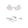 Sunglasses Zowensyh Fashion Ins Flip Sun Rack Ladies Hip Hop Retro Steam Punk Makes Fun Triangular Hollowed-out Glasses211S
