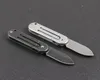 Mini-vouwmes van hoge kwaliteit 440C Stonewashed Blade Staal Handvat EDC Pocket Knifes Sleutelhanger Map Gift Messen