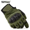 Tacvasen Militaire tactische handschoenen mannen Airsoft Army Combat Handschoenen Hard Knuckle Full Finger Motorcycle Hunt Gloves Touchscreen Y200256A