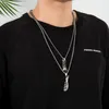 Hanger Kettingen Mode Schaar Haardroger Ketting Voor Vrouwen Mannen Zilveren Kleur Punk Vintage Blade Kam Barber Lange Sieraden