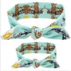 printed headwear mother child set hair accessories parentchild rabbit ears headband baby hairband headwear mom and son suit6208183