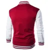 Nya män / pojke baseball jacka män mode design vin röd mens smal passform college varsity jacka män märke stilig veste homme 3xl