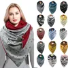 Mulheres Botão Scarf Macio Impressão Curto Lenço Lenço Inverno Cachecóis Quentes Shawls Foulard Velvet Envoltório Casual Xaile