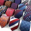 New Men's Classic Luxury Tie 8cm Striped Paisley Plaid All-Match Jacquard Necktie For Business Wedding Prom Daily Wear Accessory Y1229