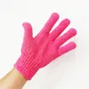 1 ST Douche Handschoenen Sponzen Exfoliator Tweezijdige Dun 7 Kleuren Body Cleaning Scrub Mitt RUB Dode huidverwijdering Koreaanse exfoliërende handschoenen Vrouw Badkamer Product