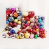 Juego de bolas de adornos navideños de color plástico, colgante de decoración de árbol de Navidad para el hogar, pelotas de navidad, decoración de Navidad 201203
