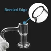 Smoking Accessories Design Fully Weld Quartz Banger With 10mm 14mm 18mm Joints Beveled Edge worked Nails For Glass bongs dab rig