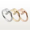 2022 Designer Ring Love Ring Men and Women Rose Gold Jewelry for Lovers Par Rings Gift Size 510 High8050023