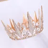 2021 Ny Vacker Princess Headwear Chic Bridal Tiaras Tillbehör Stunning Kristaller Pärlor Bröllop Tiaras och kronor 12113