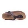 Cosmagic New Beach Cork Flip Flops Chinelos Casuais Verão Mulheres Misturar Cor Impressão Unisex Slip On Slides Sapato Y200423