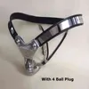 NXY Chastity Enhet Rostfritt stål Manliga ledningar Bälte Byxor Anal Plug Split Double Back Cables PA Hook Cock Cage Sex Toys Men1221