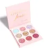 CmaaDu 9 Couleurs Mat Shimmer Palette De Fard À Paupières Étanche Glitter Diamant Pigment Surligneur Maquillage Rose Ombre À Paupières 50 ensembles / lot DHL