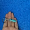 Fashion Chakra Hexagon Prism Natural Stone Keychain Key Ring Handtas Hangt mode sieraden Gift Will en Sandy Drop Ship