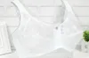 Nouveau grand soutien-gorge blanc pour femmes dentelle bralette plus taille non rembourrée B C D DD E F 34 36 38 40 42 44 Lingerie sexy Floral Mesh Wire Bone 201202