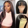 Ishow Straight 4x4 Human Hair Lace Front Wigs Brazilian Kinky Curly 4x4 Transparent Swiss Lace Closure Wig Peruvian Body Wave Loose Deep