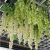 120cm lång simulering blomma vinsträng upscale hortensia wisteria krans för hem prydnad bröllop decoations gratis frakt