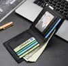 3pcs Wallet Men PU Plain Multifunctional Foldable open square short card holder mix color