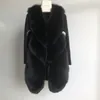 S plus la taille chaude fausse fourrure manteau femme hiver marque de mode couture sans manches épais manteau de fourrure gilet de fourrure vêtements d'extérieur T200915