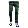 Godlikeu Cargo Pants Spring and Autumn Men's Stretch Multi-pocket Reflective Straight Sports Casual Trousers Joggers