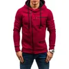 Moda-homens Hoodies Moletons Homens Casual Hooded Primavera Outono Zippers Fleece Sports