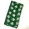 Leaf Clover Shamrock Print Dam Infinity Scarf St Patrick Day fabriksförsäljning Ring Scarfs två färger