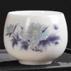 Hot Temperature Changing Tea Cup 150ML Ceramic Flower Magic Cup Display Teacup Mug Tea Bowl Discoloration Mugs