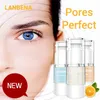 LANBENA 20ML الوجه جوهر مصل التمهيدي ماكياج قاعدة الأساس المخفي المسام غير مرئية VC 24K الذهب الأساس التمهيدي