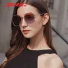 نظارات شمسية من غير العلامة التجارية للعلامة التجارية Cate Eye Sun Glases Women Girror Driving Grives for Mens Womens with Leather Case4636493