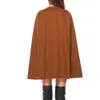 Herfst Winter Cape Femme Lady Womens Warm Solid Colort Bats Cape Coat Jacket Cardigan Bovenkleding Poncho Capas de Mujer CD 201214