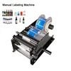 DHL GRATIS! MT-50 Manuell rundflaska Märkningsmaskin Ölburkar Vinlim Klistermärke Labeler Label Dispenser Machine Packing Machine