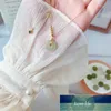 Lightweight Fashion Chain Jade Pendant Clavicle Safety Buckle Necklace Women039s Jade Bead Niche Design Cold Wind Gift1695694