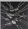 mens men's 316l stainless steel jewelry finding necklace man cross cattle angel wing feather pendant necklace