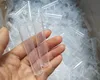 72mm Clear Plastic Pre Rouleau Tube Squeeze Squeeze Squeeze pour la cartouche de Vape Conteneur de la pilule Tubes Doob Tubes Flip Top Vial