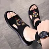 Heren slippers zomer hoge kwaliteit mode persoonlijkheid outdoor comfortabele zachte bodem antislip strand sandalen