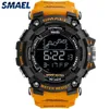 Smael Fashion Men Orange Multifunction Waterproof Big Dial LED Digital Watch Casual Sport S Watches Relogio Masculino 2201241729365