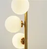 Nordic simples lâmpada de piso sala de estar vidro bola quarto criativo arte decoração de casa lâmpada