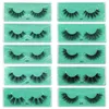 Cils entiers Faux Falers Faux Natural Faux Céolles Long Set Faux Cils Maquillage en vrac 20 Pairs Sett6797128