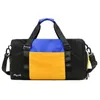 Sport Gym Bag Fitness Training Handbag for Women Large Waterproof Travel Duffel Blosa Shoe Pouch Dry Wet Combo Bag Q0705