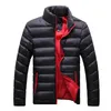 Jaqueta de inverno homens moda fashion colar masculino parka jaqueta macon sólida casacos e casacos homem inverno parkas m-4xl 201114