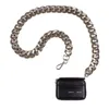 Kobiety 2022 nowy KARA gruby metalowy gruby łańcuszek torba czarny portfel rowerowy torebki na ramię Mini małe torby na klatkę piersiową portmonetka INS hurtownia