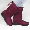 Stivali invernali Scarpe da donna Stivali da neve a metà polpaccio Zeppe Scarpe calde Pelliccia Stivali femminili Scarpe impermeabili Calzature da donna Botas De Mujer Y200915