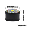 3D Metal Tobacco Grinder 50mm Tobacco Grinder 3 delar Lager Spice Zinc Eloy Rökning Herb Malare Crusher Herbal Cigarette Miller8465998