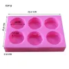 1Pcs 6 Hole Hamburger Silicone Cake Mould 3D Macaron Mold Soap Mold Cake Decorating Tools Chocolate Mold Baking Tools Cake Tools T200703