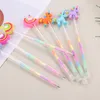 24 pezzi Creative Stationery Student Color Gel Penna cargo a colori fai -da -te cartone animato Swan Pony 6 Color Evidence ESTUCHES PAPELERIA 201207878494