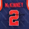 New 2020 Ole Miss Revels Basketball Jersey Ncaa College 2 McKinney Navyすべてステッチと刺繍サイズS-3XL