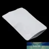 100pcs / lot Variété de tailles Matte Fermeture à glissière blanche Pure Aluminium Feuille d'aluminium Pochettes Éclairage de chaleur Stand Up Sac de stockage pour la nourriture Café